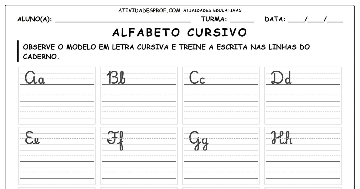 Alfabeto cursivo
