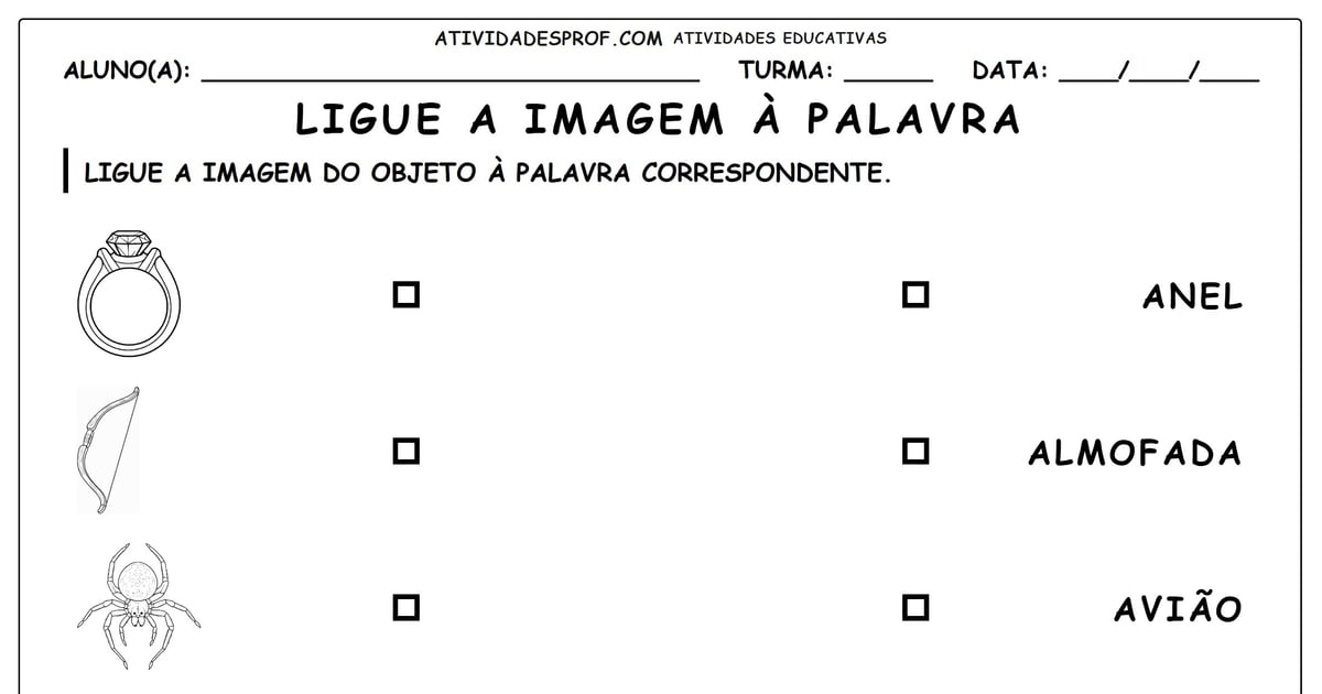 Ligue a imagem à palavra