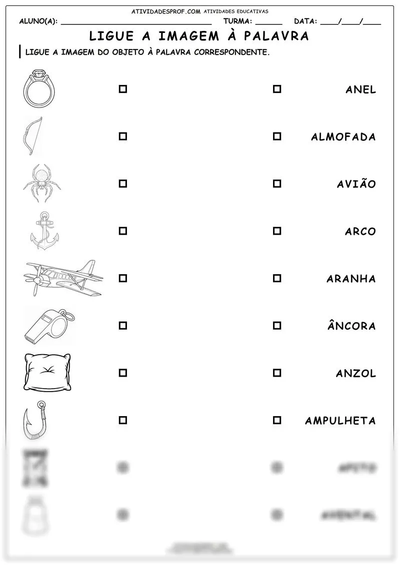 Ligue a imagem à palavra
