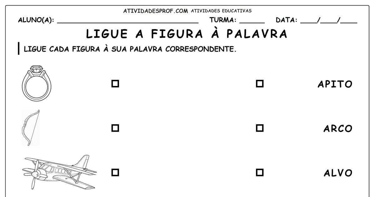 Ligue a figura à palavra