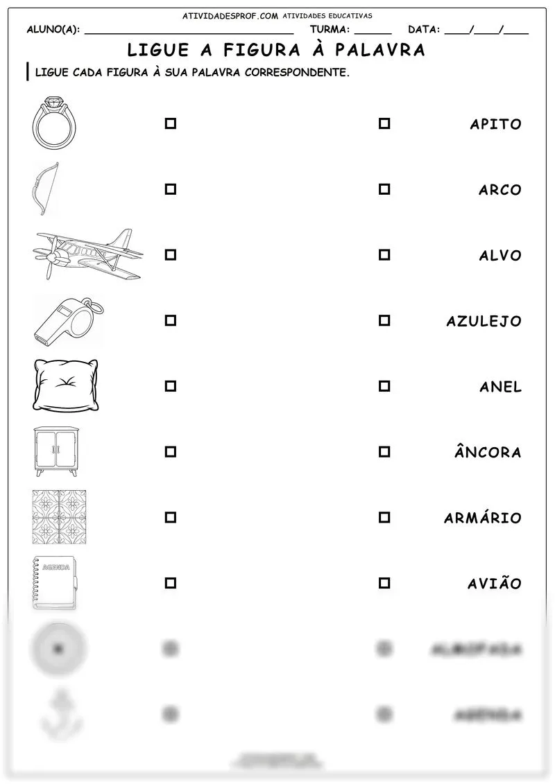 Ligue a figura à palavra