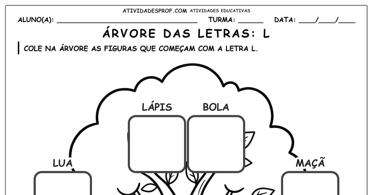 Árvore das letras: L