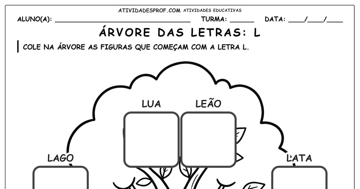 Árvore das letras: L