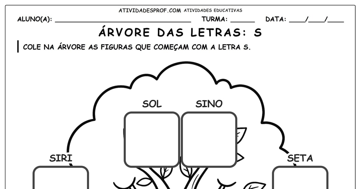 Árvore das letras: S