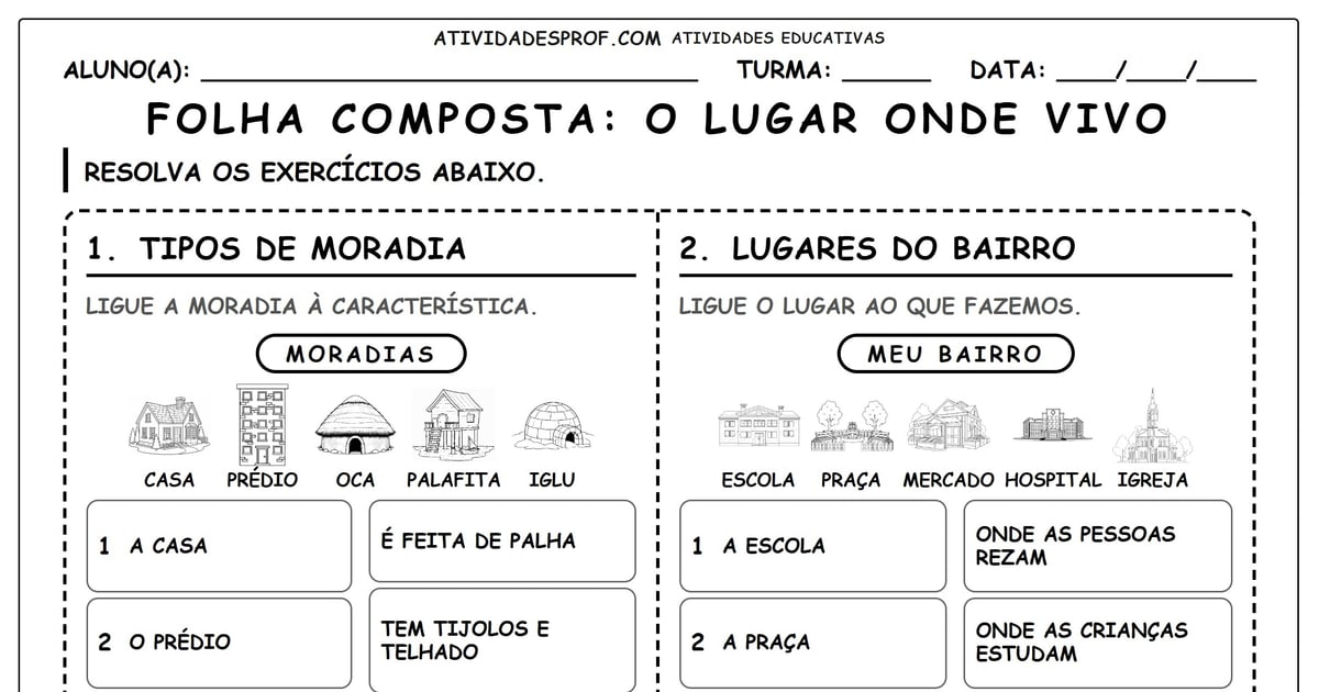 FOLHA COMPOSTA: O LUGAR ONDE VIVO