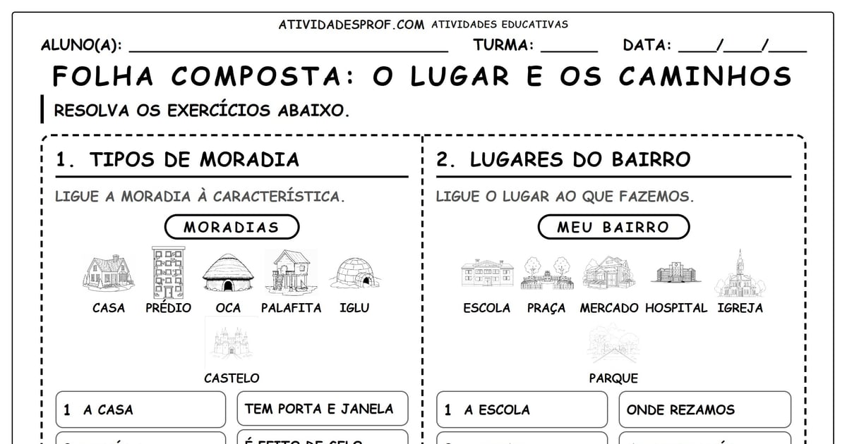 FOLHA COMPOSTA: O LUGAR E OS CAMINHOS