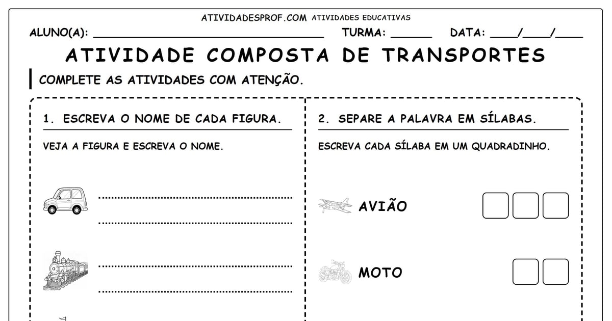 Atividade composta de transportes