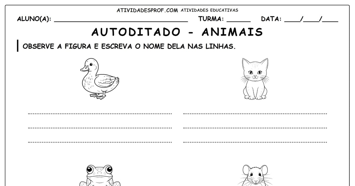 Autoditado - animais