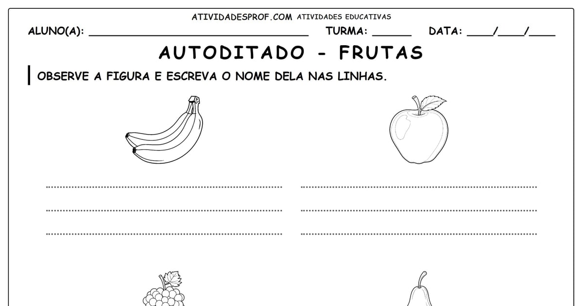 Autoditado - frutas