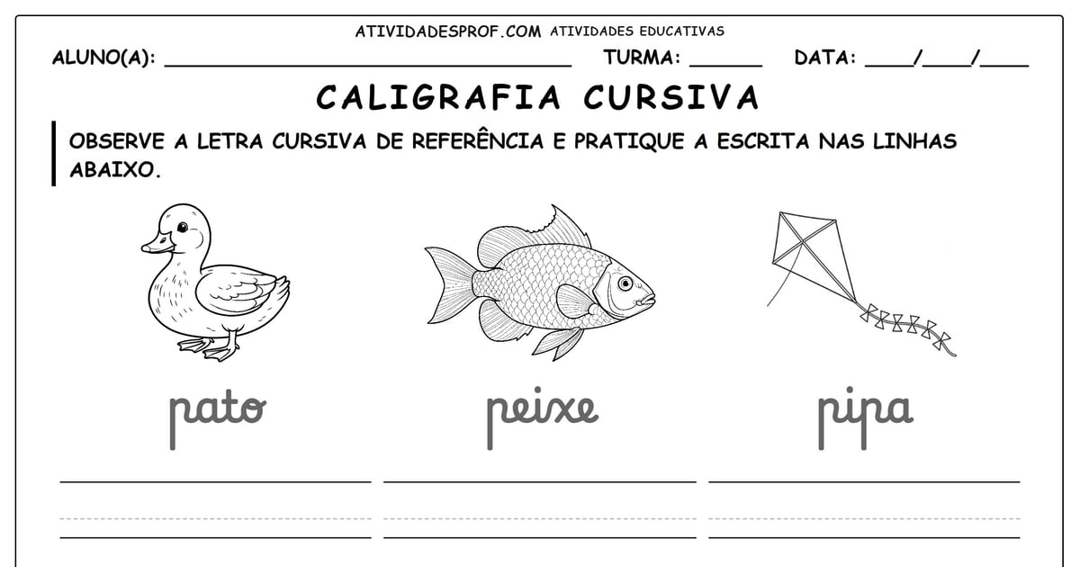Caligrafia cursiva