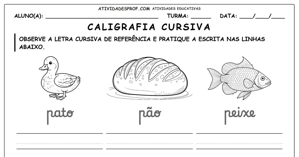 Caligrafia cursiva