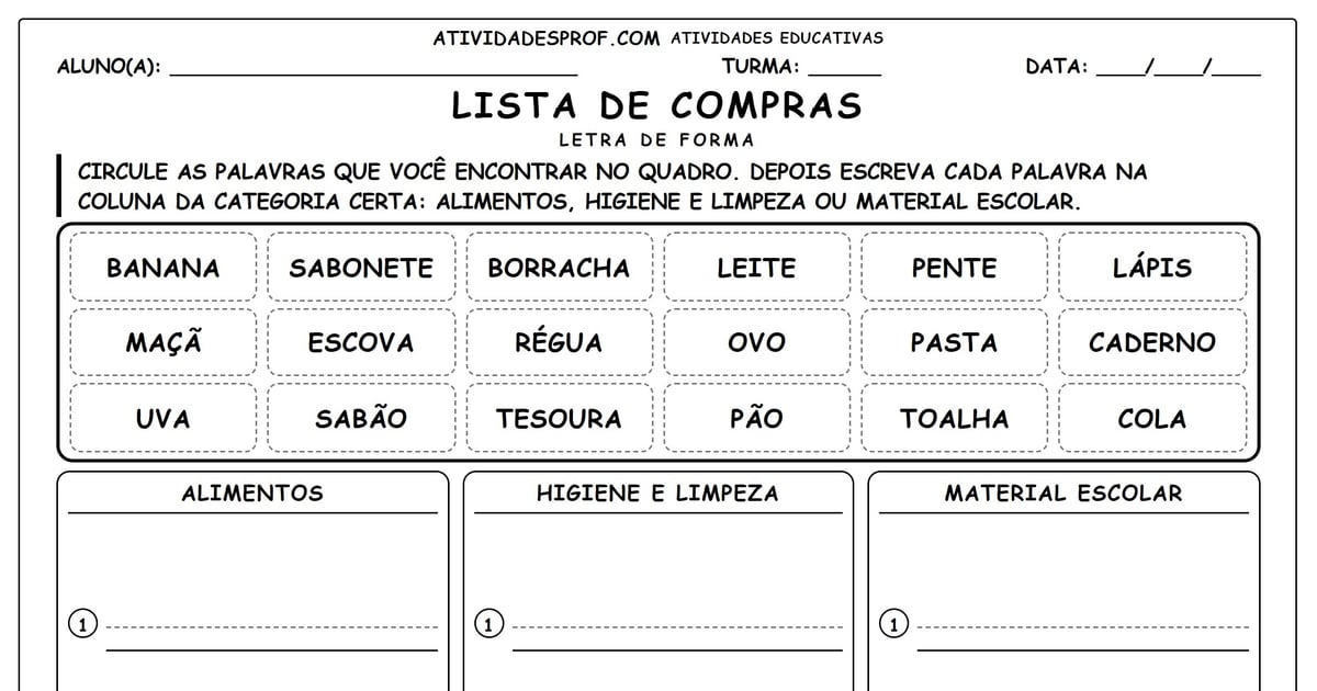 Lista de compras