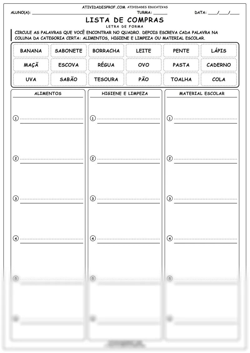 Lista de compras