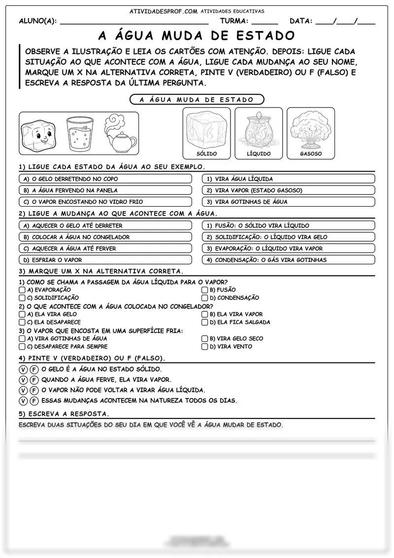 A Água Muda de Estado