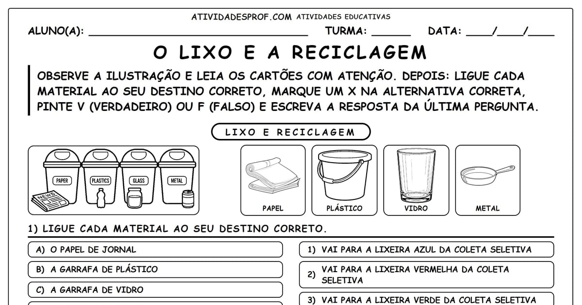 O Lixo e a Reciclagem