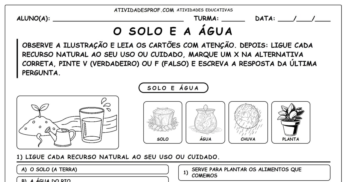O Solo e a Água
