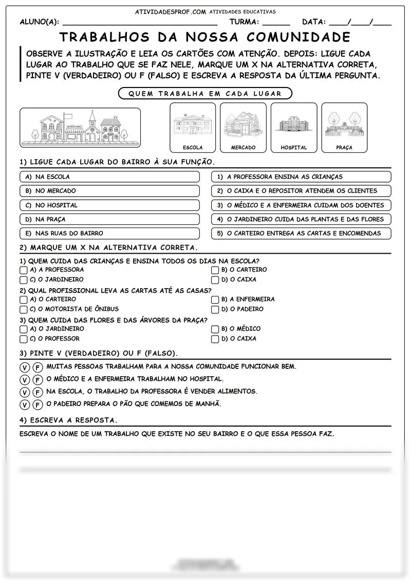 Trabalhos da Nossa Comunidade