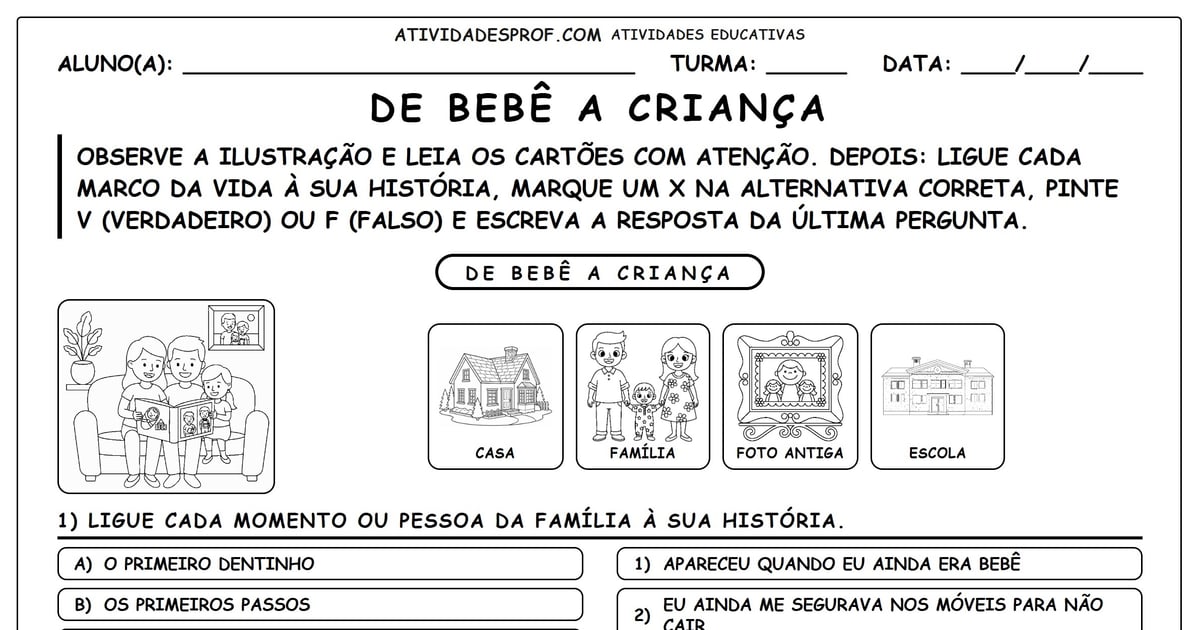 De Bebê a Criança