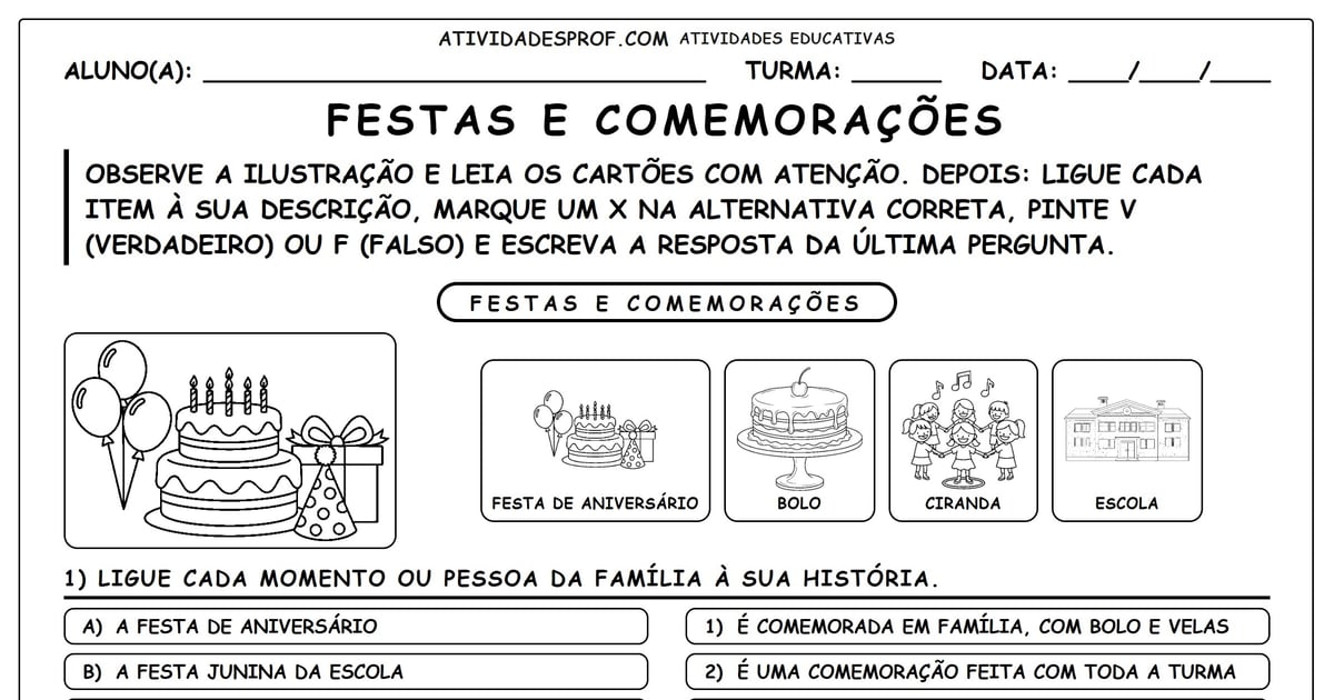 Festas e Comemorações