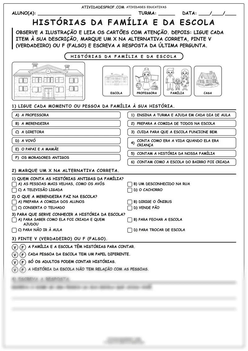 Histórias da Família e da Escola