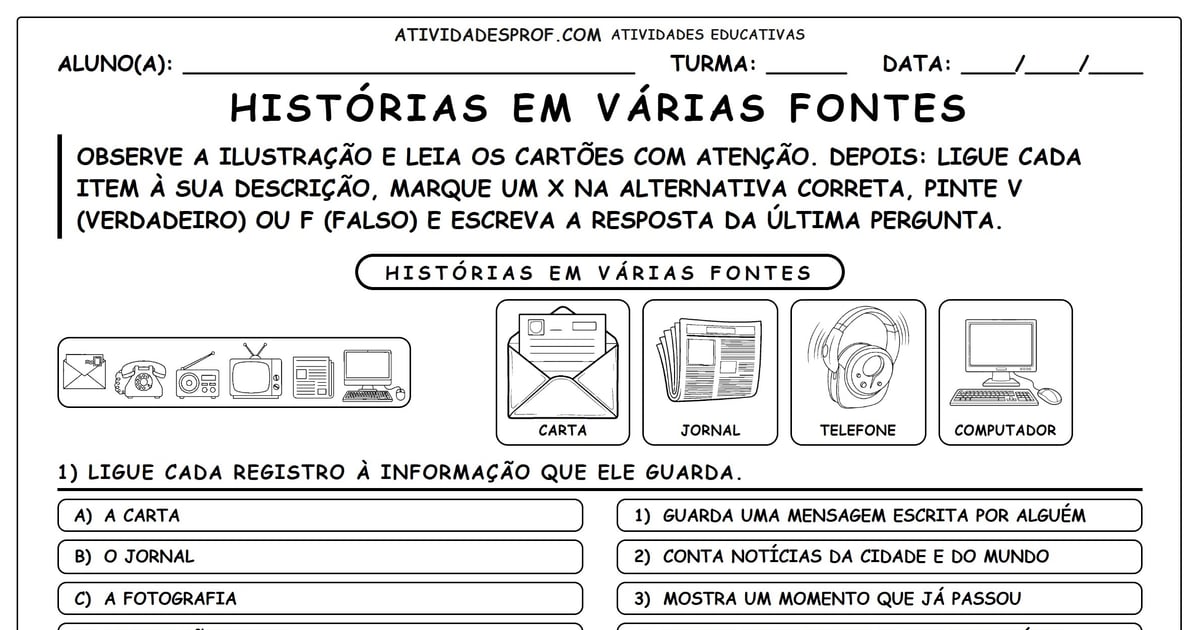Histórias em Várias Fontes