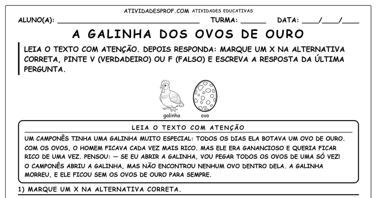 A Galinha dos Ovos de Ouro