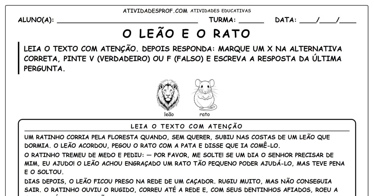 O Leão e o Rato