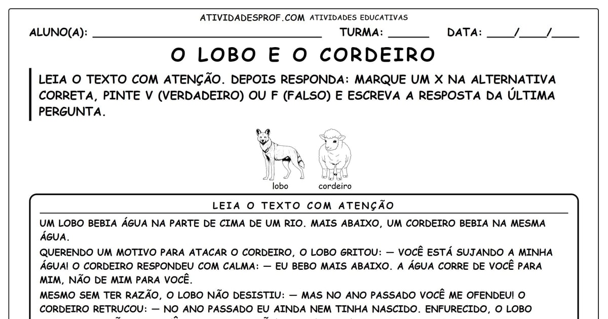 O Lobo e o Cordeiro