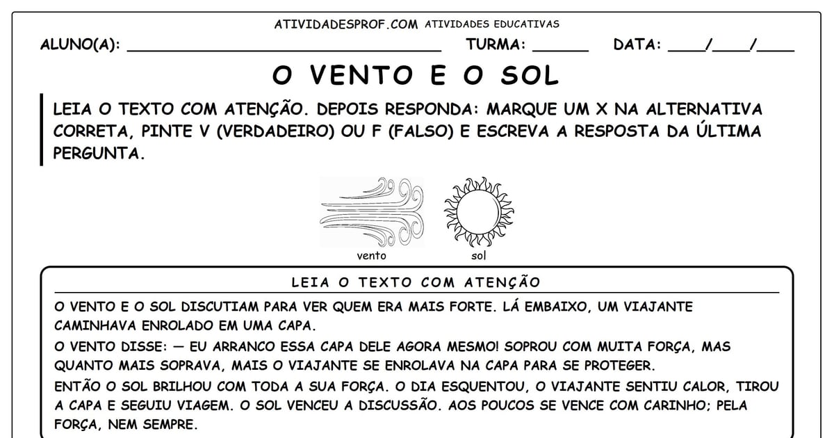 O Vento e o Sol