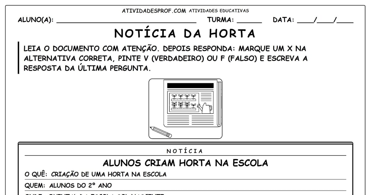 Notícia da Horta