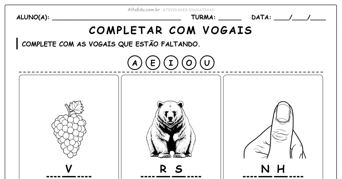 Completar com vogais