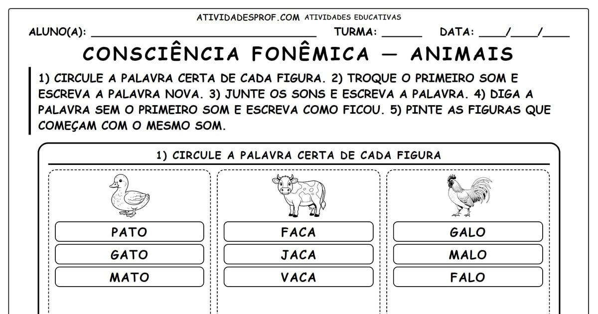 Consciência fonêmica — animais