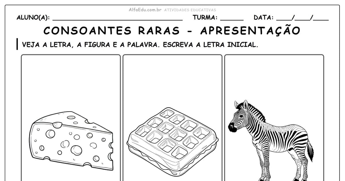 Consoantes raras - apresentação