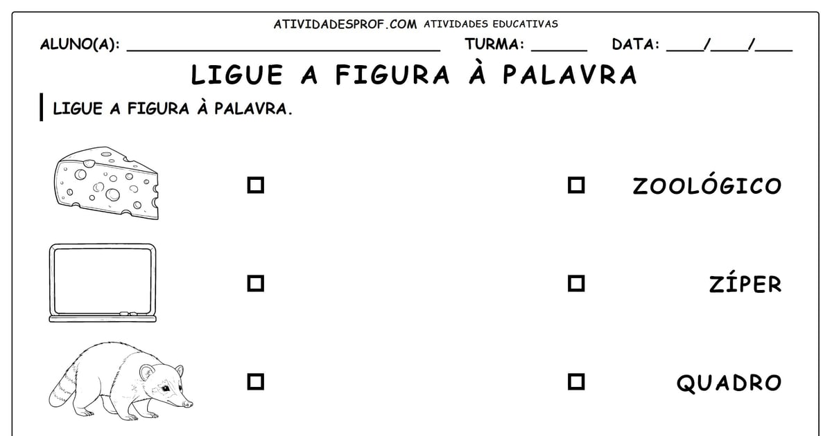 Ligue a figura à palavra