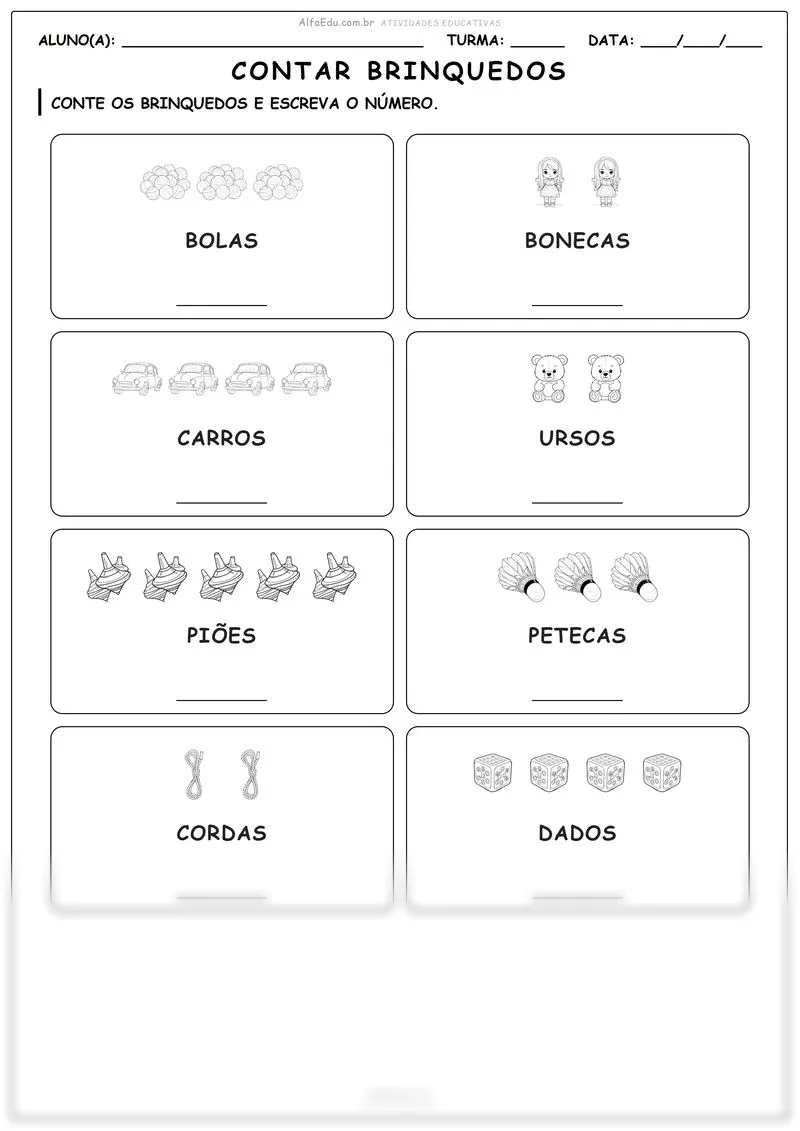 Contar brinquedos