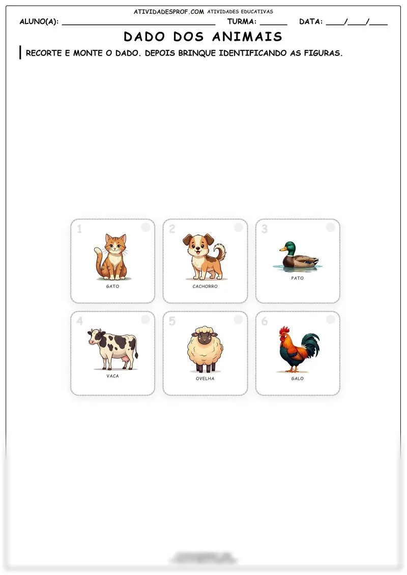 Dado dos animais