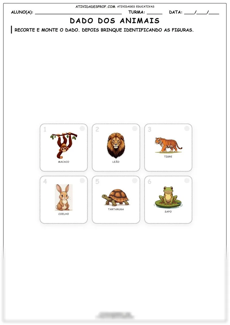 Dado dos animais