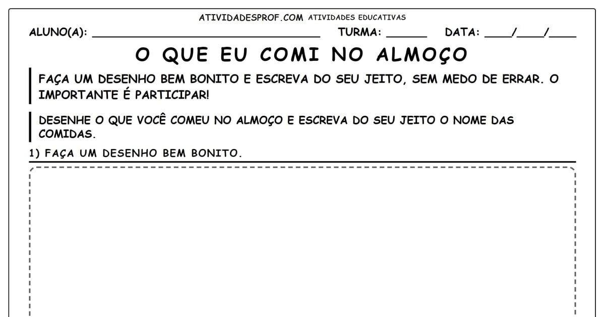 O Que Eu Comi no Almoço