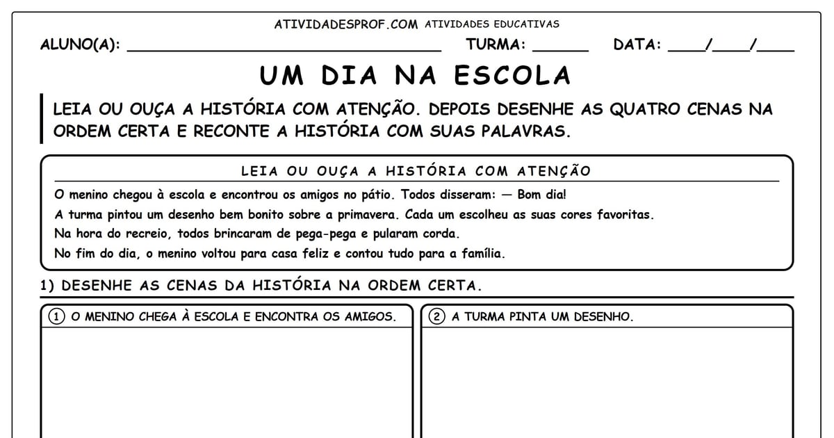 Um Dia na Escola