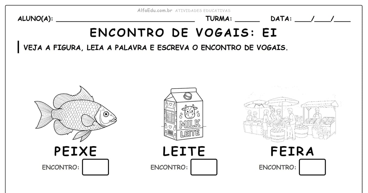 Encontro de vogais: Ei