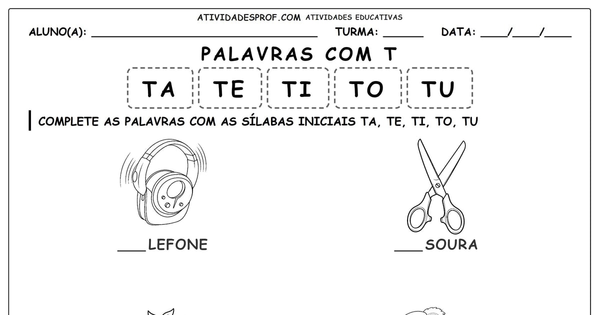 Palavras com T