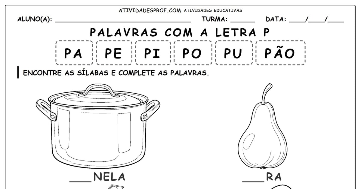 Palavras com a letra P