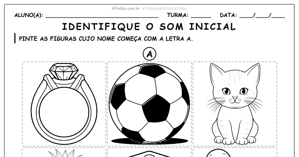 Identifique o som inicial