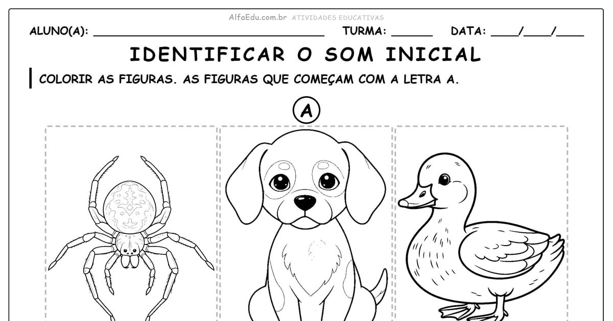 Identificar o som inicial