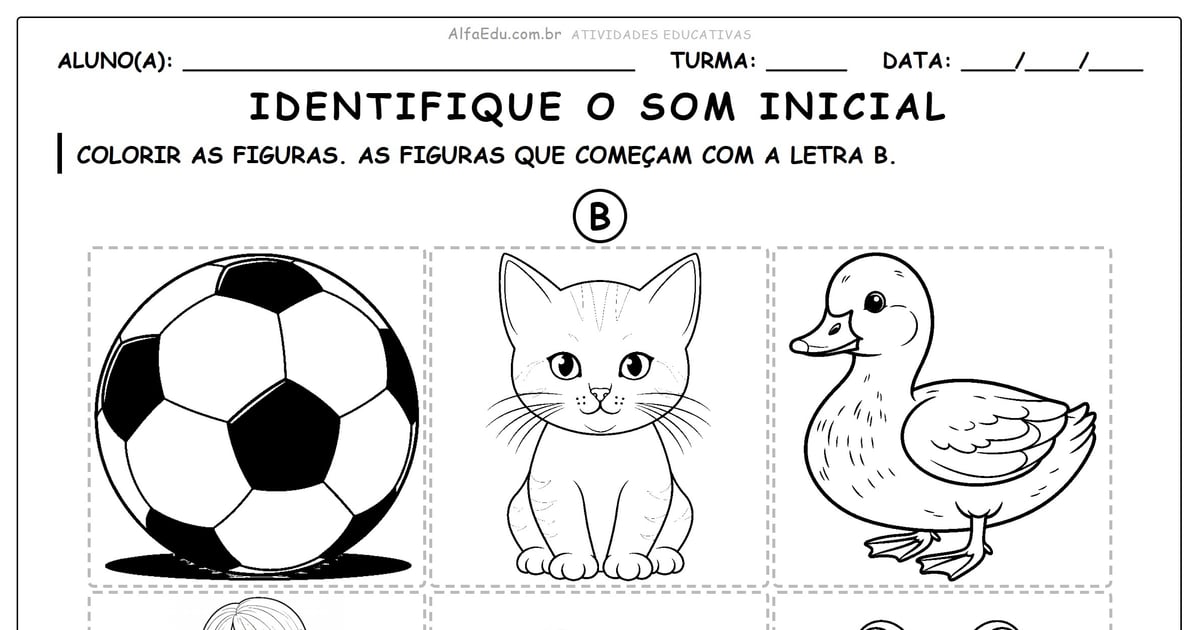 Identifique o som inicial