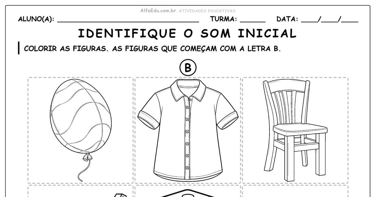 Identifique o som inicial