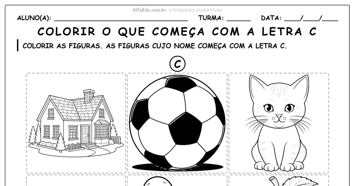 Colorir o que começa com a letra C