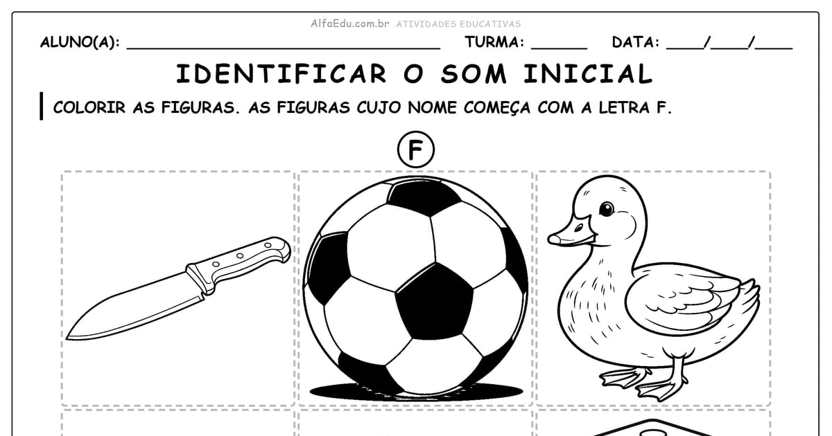 Identificar o som inicial
