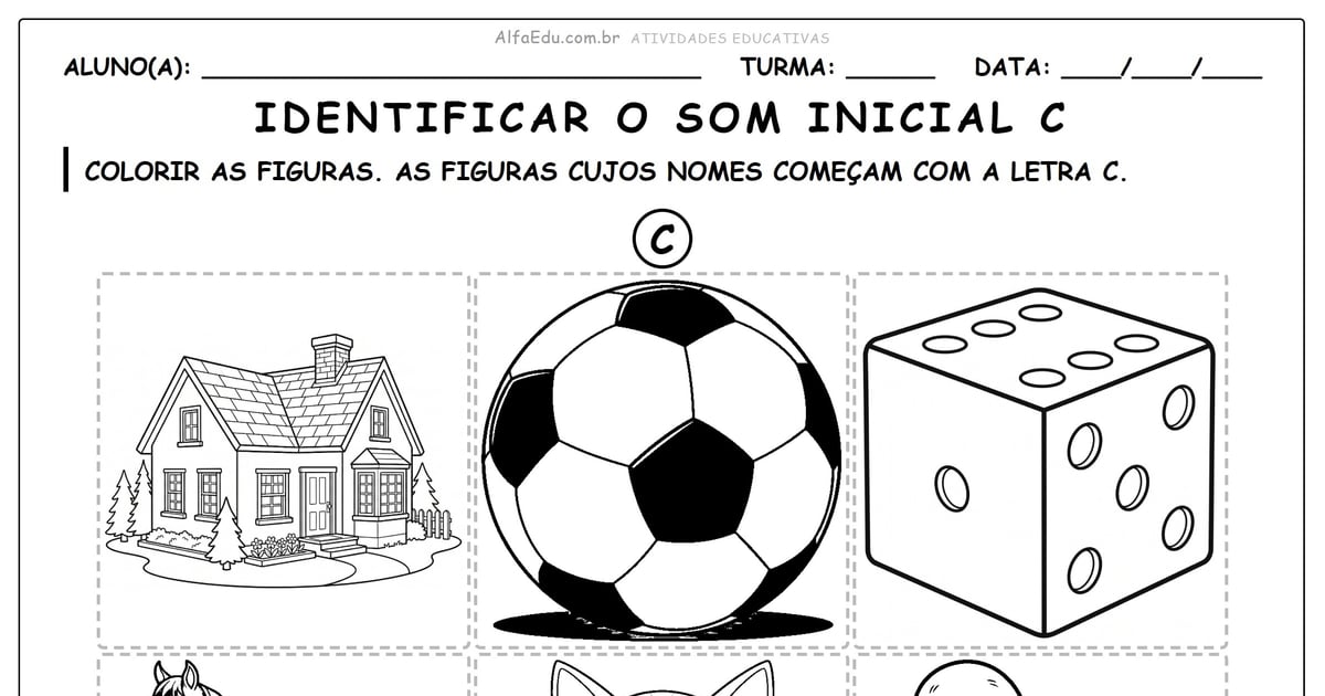 Identificar o som inicial C