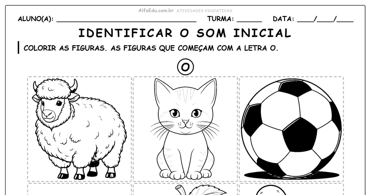 Identificar o som inicial